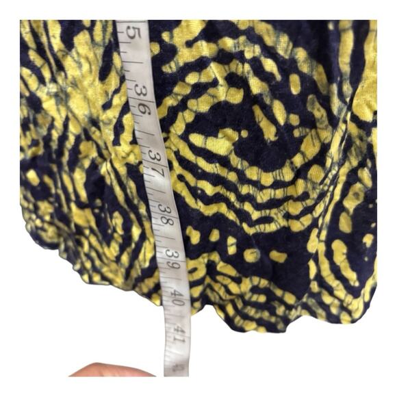 Anthropologie C. Keer Yellow and Navy Sleeveless Dress Size Small SS0865 - Picture 3 of 7